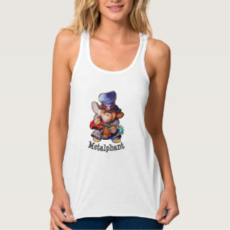 Regata Metalphant com o Flowy Racerback das mulheres da