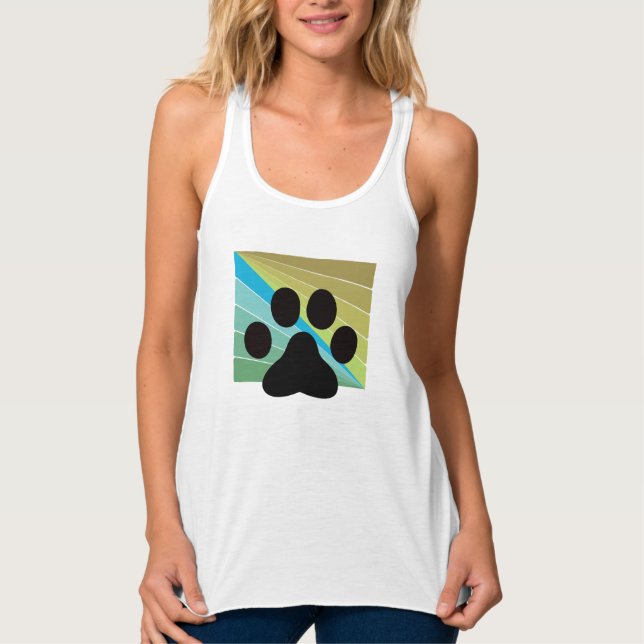 Regata Modern Abstract Feline Paw Tee (Frente)