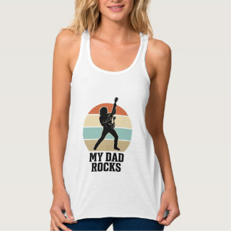 Regata My Dad Rocks Vintage Guitar Sunset Shirt Design_1