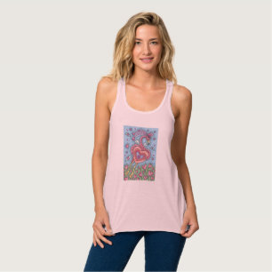 Regata Namorados DE PINK FLAMINGO CUPID TANQUE SUPERIOR A