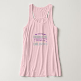 Regata Não me incomode quando estou colorindo.