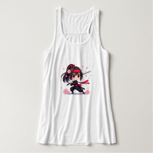 Regata Ninja guerreira bonita floresce