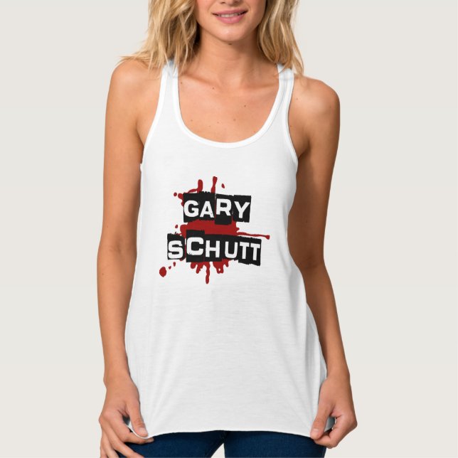 Regata O logotipo do Gary Schutt racerback tee (Frente)