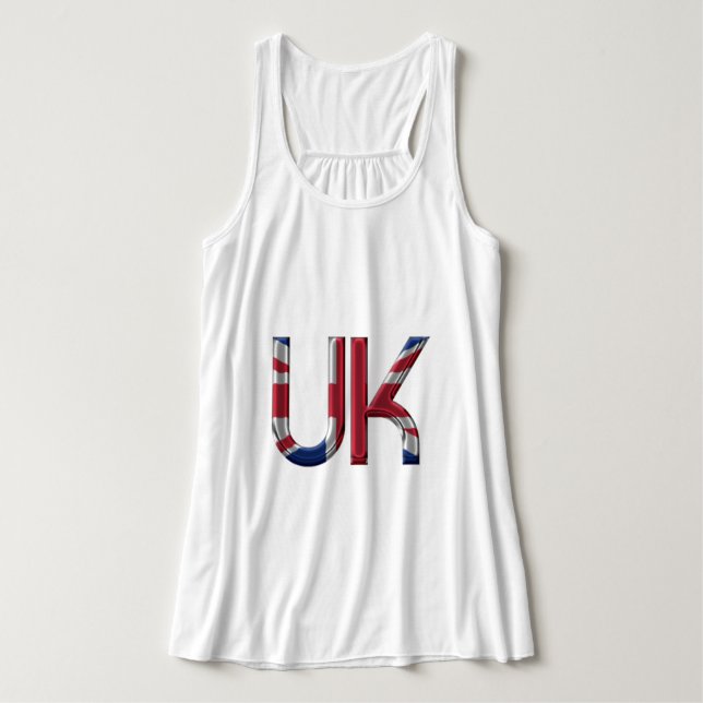 Regata O Reino Unido Jack British Flag Typoographic Elega (Frente do Design)