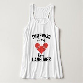 Regata O skate é a minha língua de amor - skate engraçado