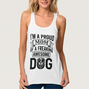 Regata Orgulhosa Mãe de Cachorro Desenho Vetorial de Grav