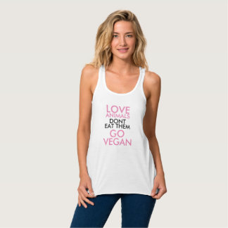 Regata Os animais do amor não os comem vão Vegan