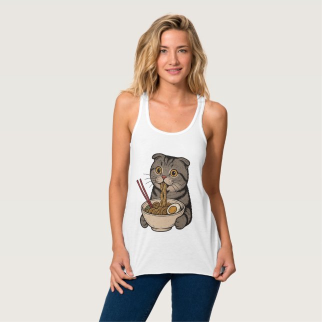 Regata Os Noodles De Abate De Gato Louco (Frente Completa)