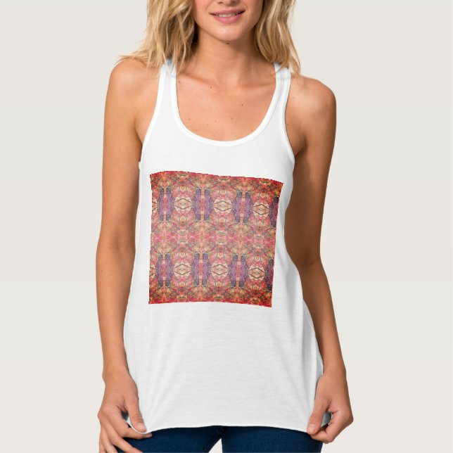 Regata Padrão rosa e púrpura (Frente)