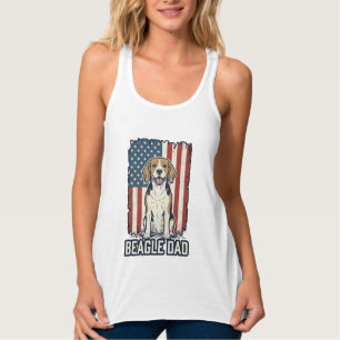 Regata Pai Beagle Patriótico Design de Cachorro de Gravur