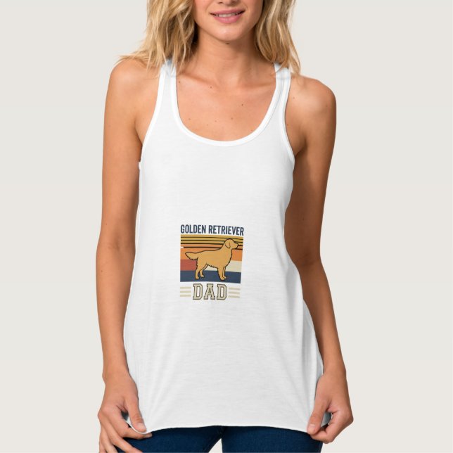 Regata Pai Golden Retriever Cão Retro (Frente)