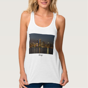 Regata Pano de Chicago Skyline Noite