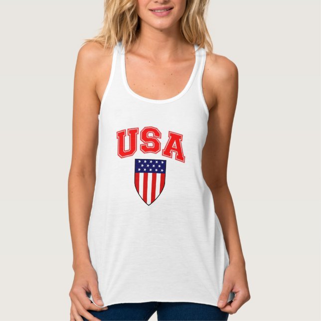 Regata Patriótica U S A American Flag Shield (Frente)