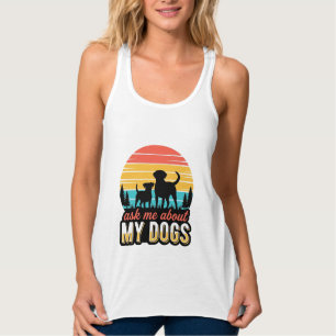 Regata Pergunte-me sobre meu design de amante de cães vin