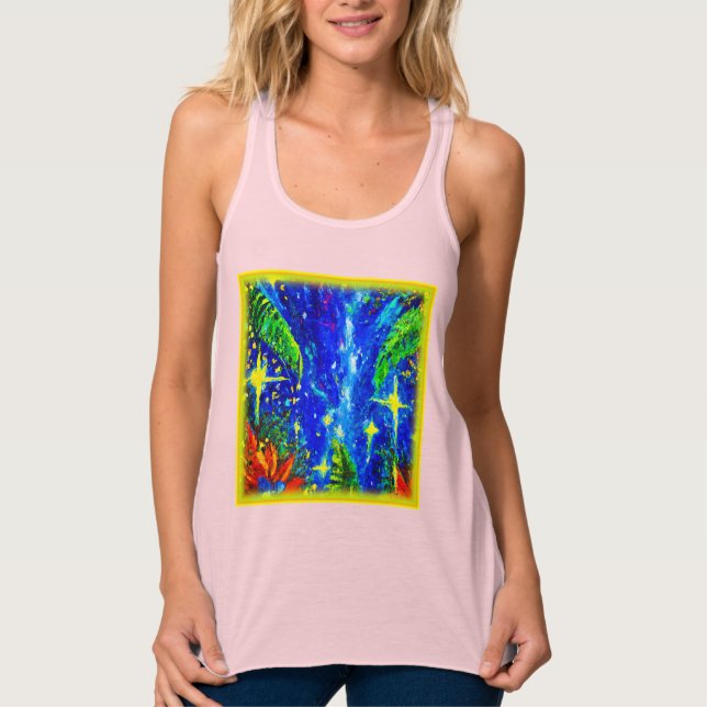 Regata Pintura De Estrelas Da Selva. Comprar Agora (Frente)