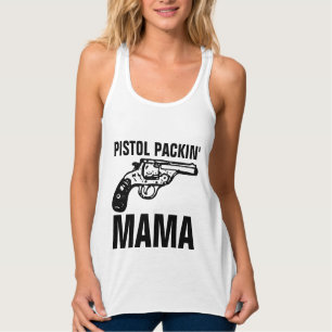Regata PISTOL PACKIN'MAMA Engraçado Damas T-Shirts