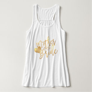 Regata PixDezines Mãe de Bride/Faux Script Dourado