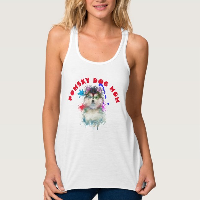 Regata Pomsky Mãe Cachorro Melhor Cachorro Mãe (Frente)