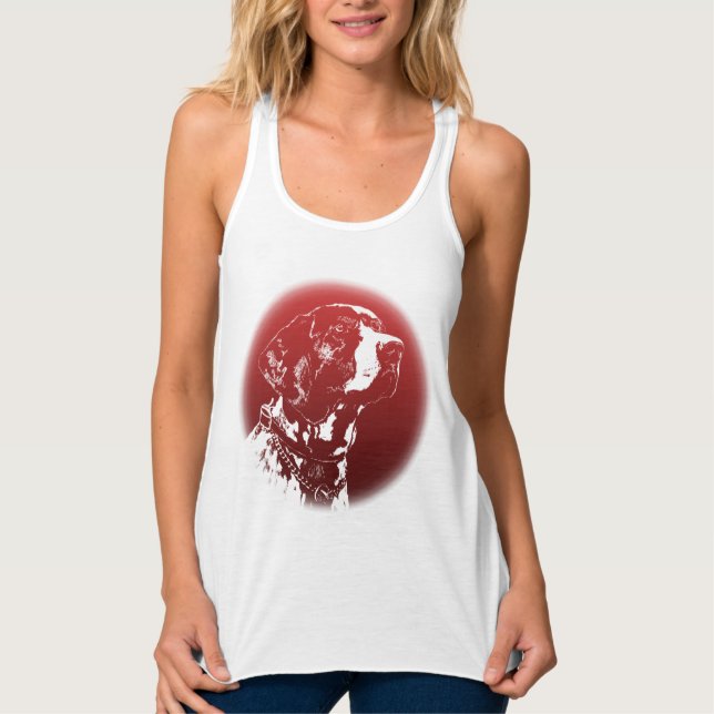 Regata Ponteiro Cachorro Cachorro Cachorro Camisa-Camisa- (Frente)