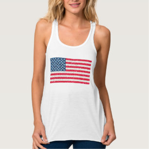 Regata Red White Blue Glitter Patriotic American Flag