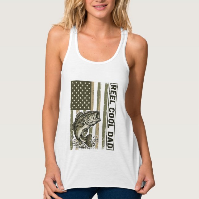 Regata Reel Cool Dad Bass Fishing Flag Vector Design_1 (Frente)