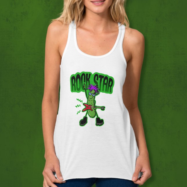 Regata Rock Star Pickle - Cartoon Engraçado (Criador carregado)