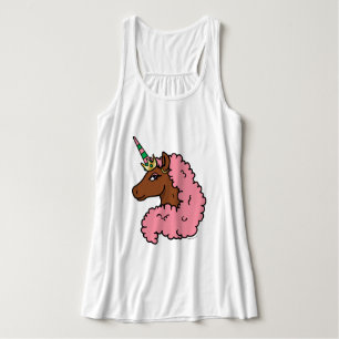 Regata Rosa claro Afro Unicorn