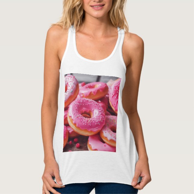Regata Rosquinhas de morango rosa (Frente)