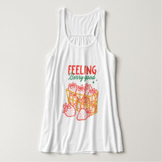 Regata Sentindo Berry Boas Morangos Desenhada