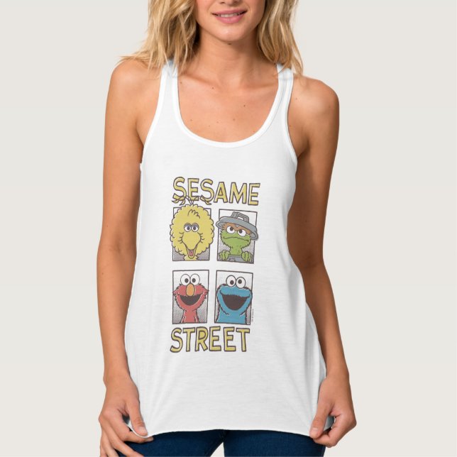 Regata Sesame StreetVintage Caractere Comic 2 (Frente)