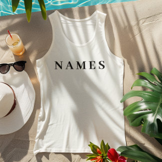Regata Simples Preto Personalizado Adicionar Seu Nome Ele