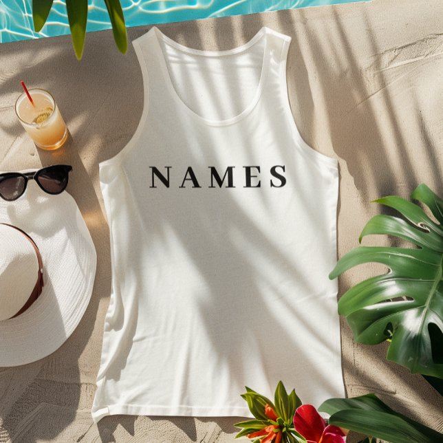 Regata Simples Preto Personalizado Adicionar Seu Nome Ele (Criador carregado)