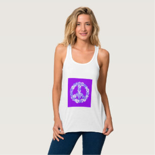 Regata Sinal de Paz Floral Roxo