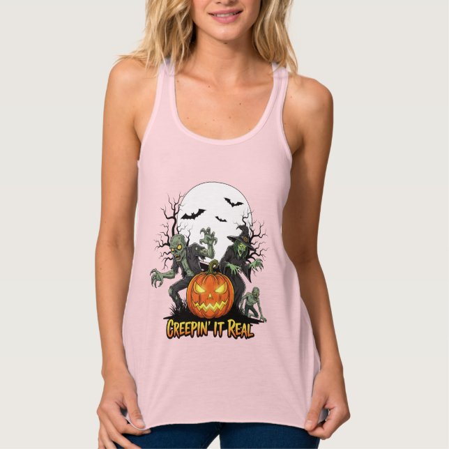 Regata Spooktacular Fun Halloween Night Tee (Frente)