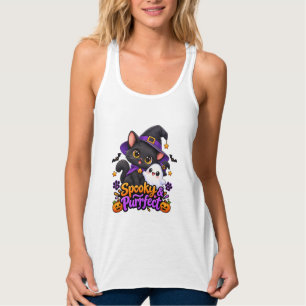 Regata Spooky & Purrfeito Halloween Gato Preto Flowy Race