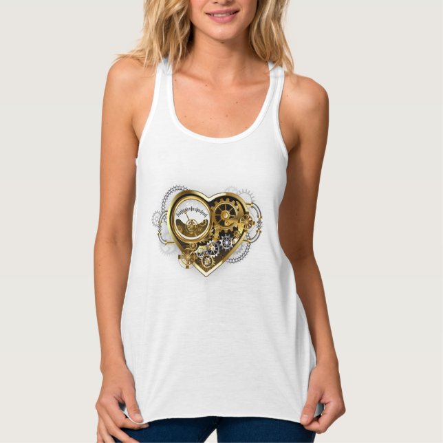Regata Steampunk Heart with a Manometer (Frente)