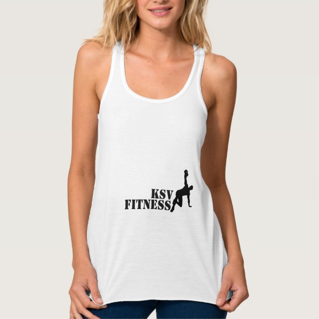 Regata Sua Ajustado Slim Racerback Tank Personalizada das (Frente)