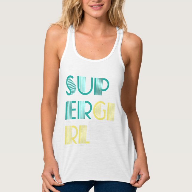 Regata Supergirl Green e Yellow (Frente)