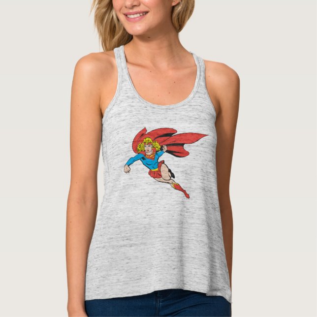 Regata Supergirl Leaps e Punhos (Frente)