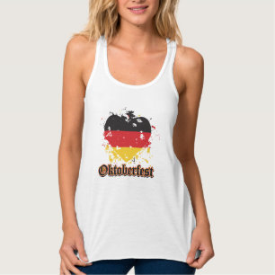 Regata T alemão do coração da bandeira de Oktoberfest