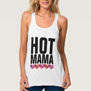 Regata T-shirt e camisolas de alças QUENTES do MAMA MAM