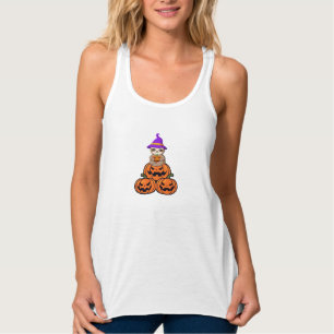 Regata T-Shirt Premium de Halloween da Preguiça