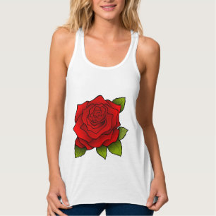 Regata T-Shirts rosas vermelhas