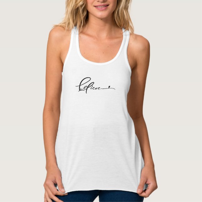 Regata Tanktop Women, Racerback - Believe (Frente)