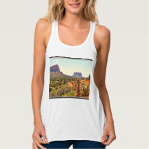 Tanque básico feminino - Paisagem de Sedona