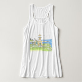 Regata Tanque de Farol Amarelo Superior; Azul Oceânico