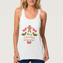 Tanque de ombros descobertos de Natal com Gingerbr