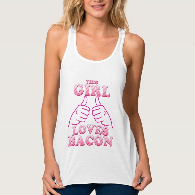 Regata This GIRL Loves Bacon in Pink (Frente)