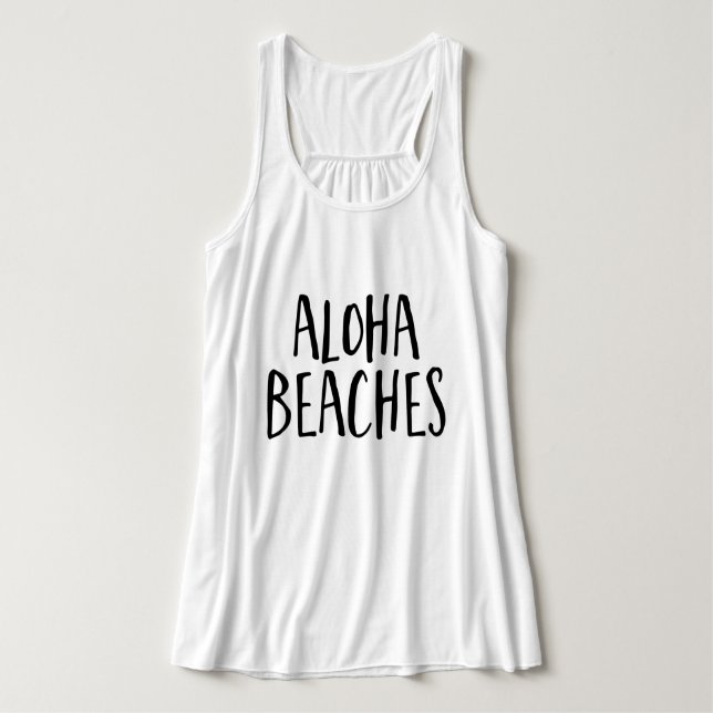 Regata Tipografia de Tendy Script "Aloha Beaches" (Frente do Design)