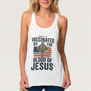 Regata Totalmente Vacinado pelo Sangue de Jesus Patriótic